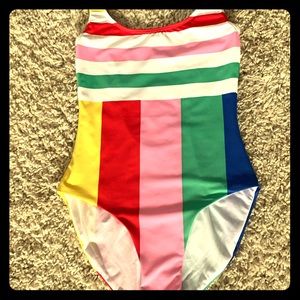 High waisted Multi-Color Swimsuit one piece